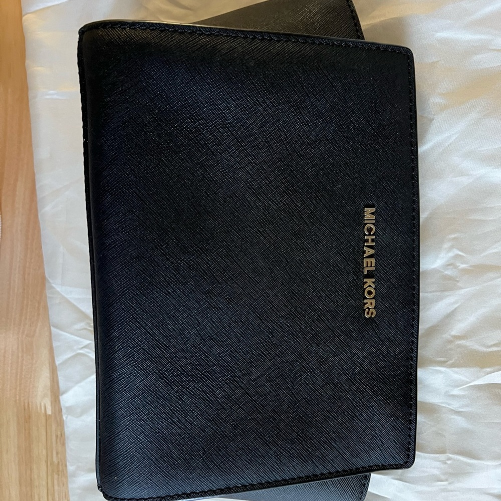 Michael Kors Black Saffiano Crossbody Purse - Used - Good Condition